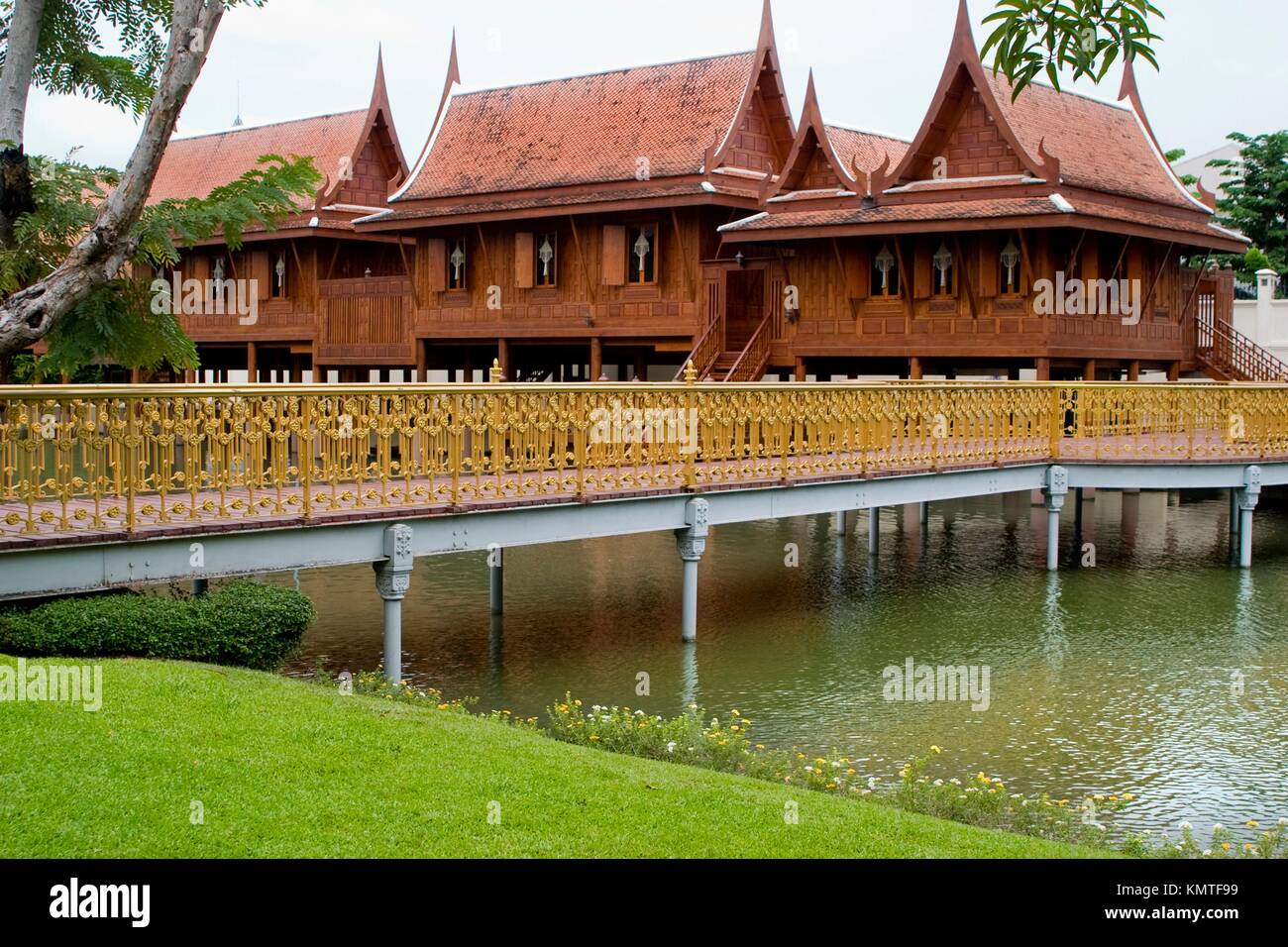 Vimanmek Palace or Vimanmek Teak Mansion.Dusit Park. Bangkok, Thailand Stock Photo