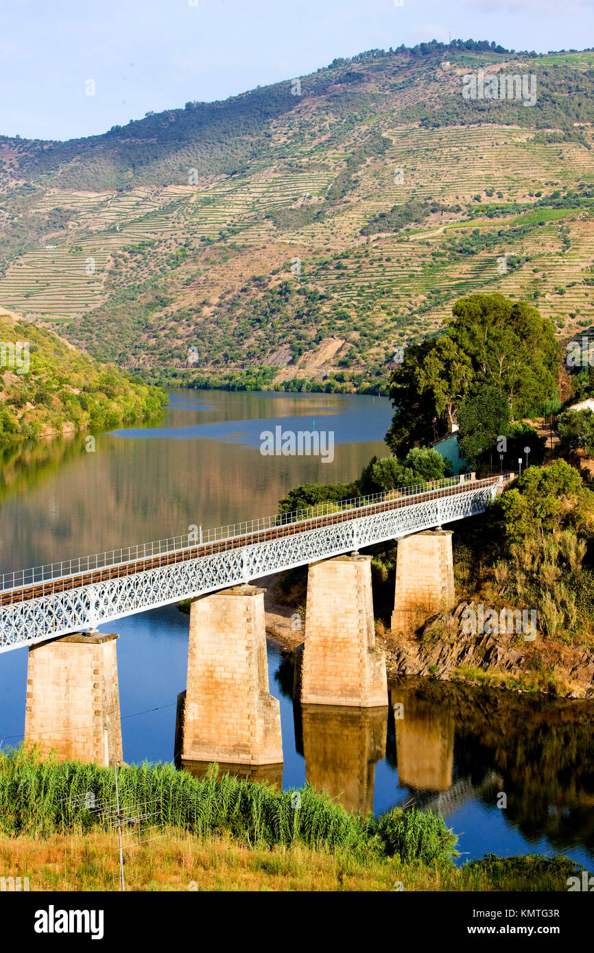 railway viaduct in Douro Valley, Portugal Stock Photo - Alamy