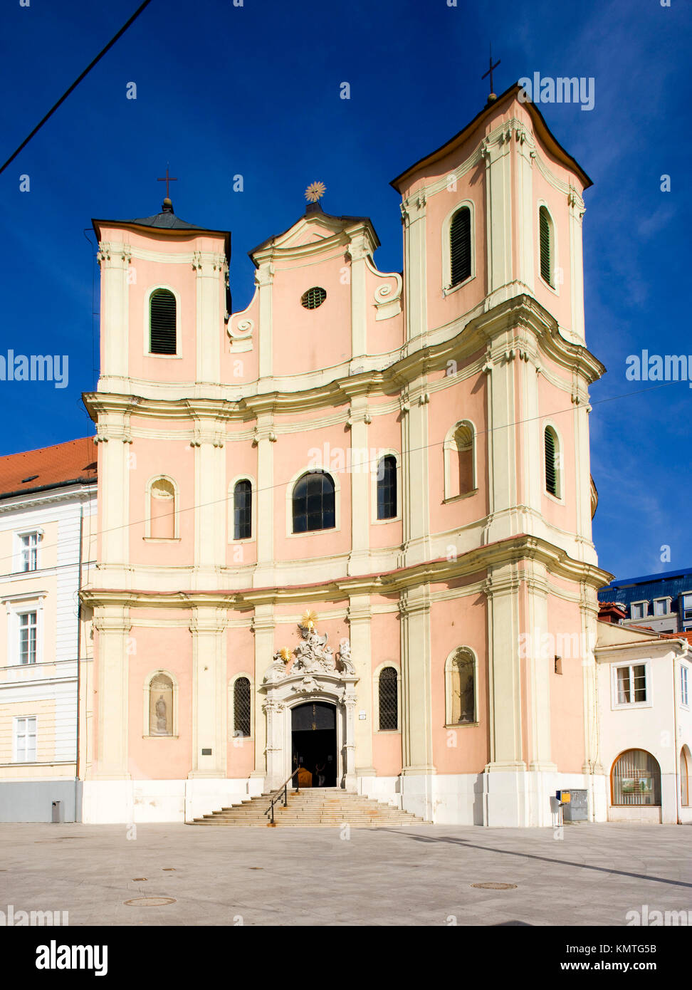 Trinity Church Bratislava Slovakia Stock Photo Alamy