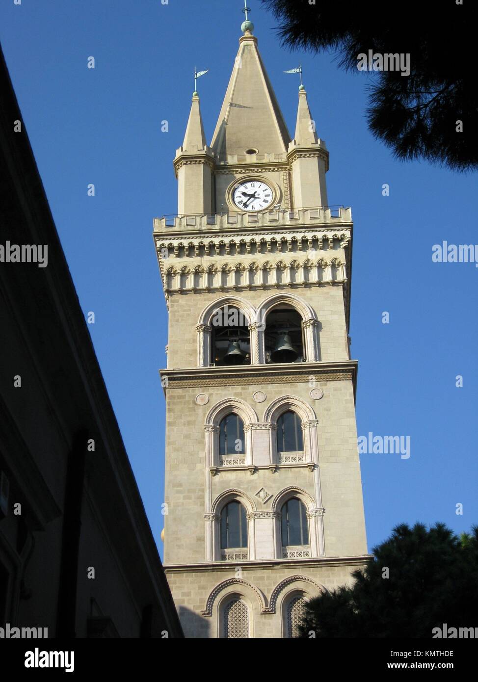 Duomo clock tower , Messina, Sicily island, Italy Stock Photo Alamy