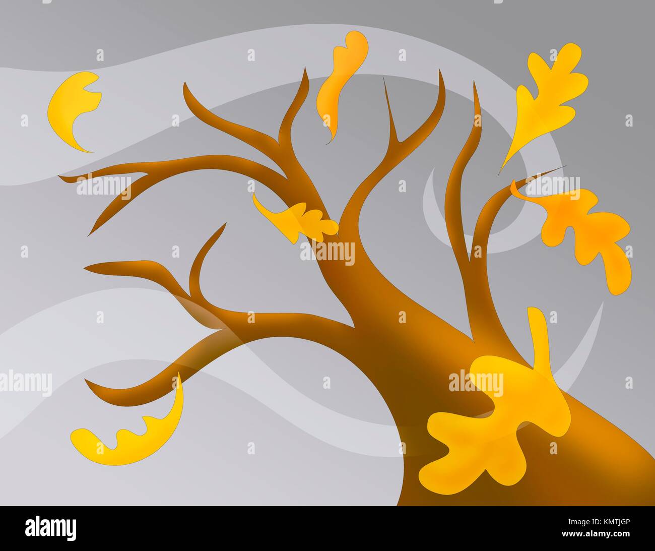 Autumn leaves blowing in the wind Stock Photo Alamy