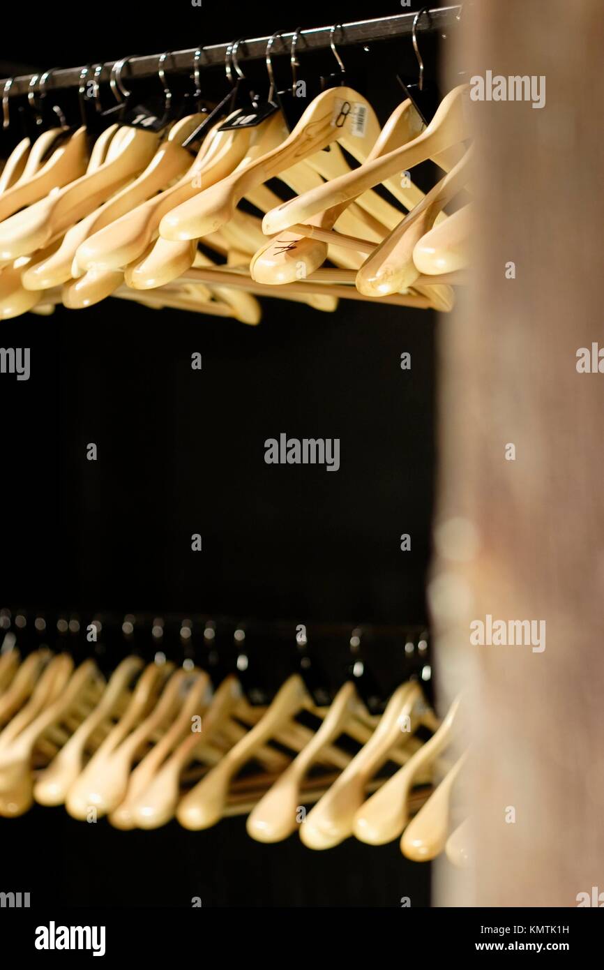 Hangers with numbers Stock Photo Alamy