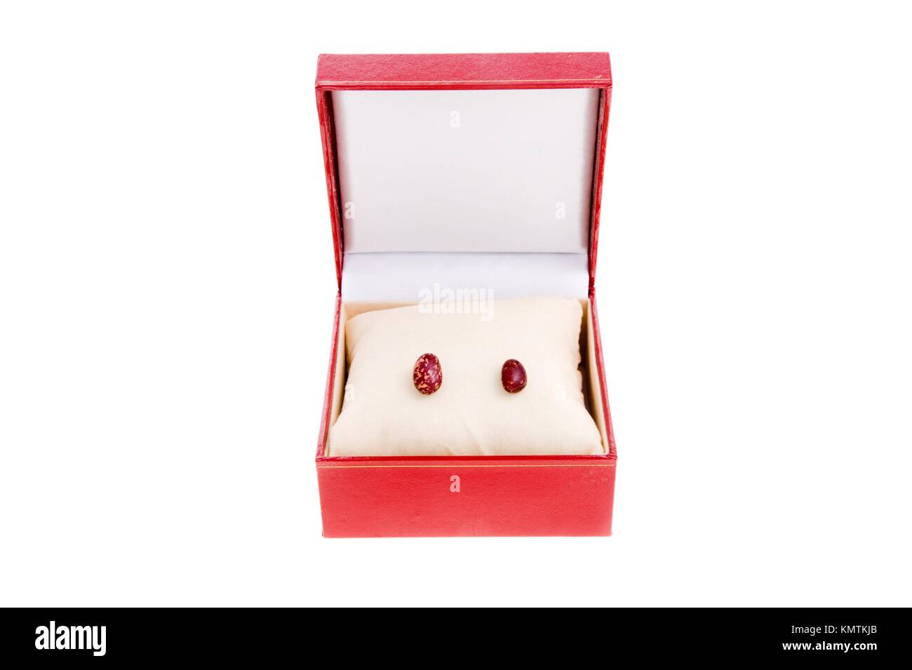 Beans in jewelry box Stock Photo Alamy