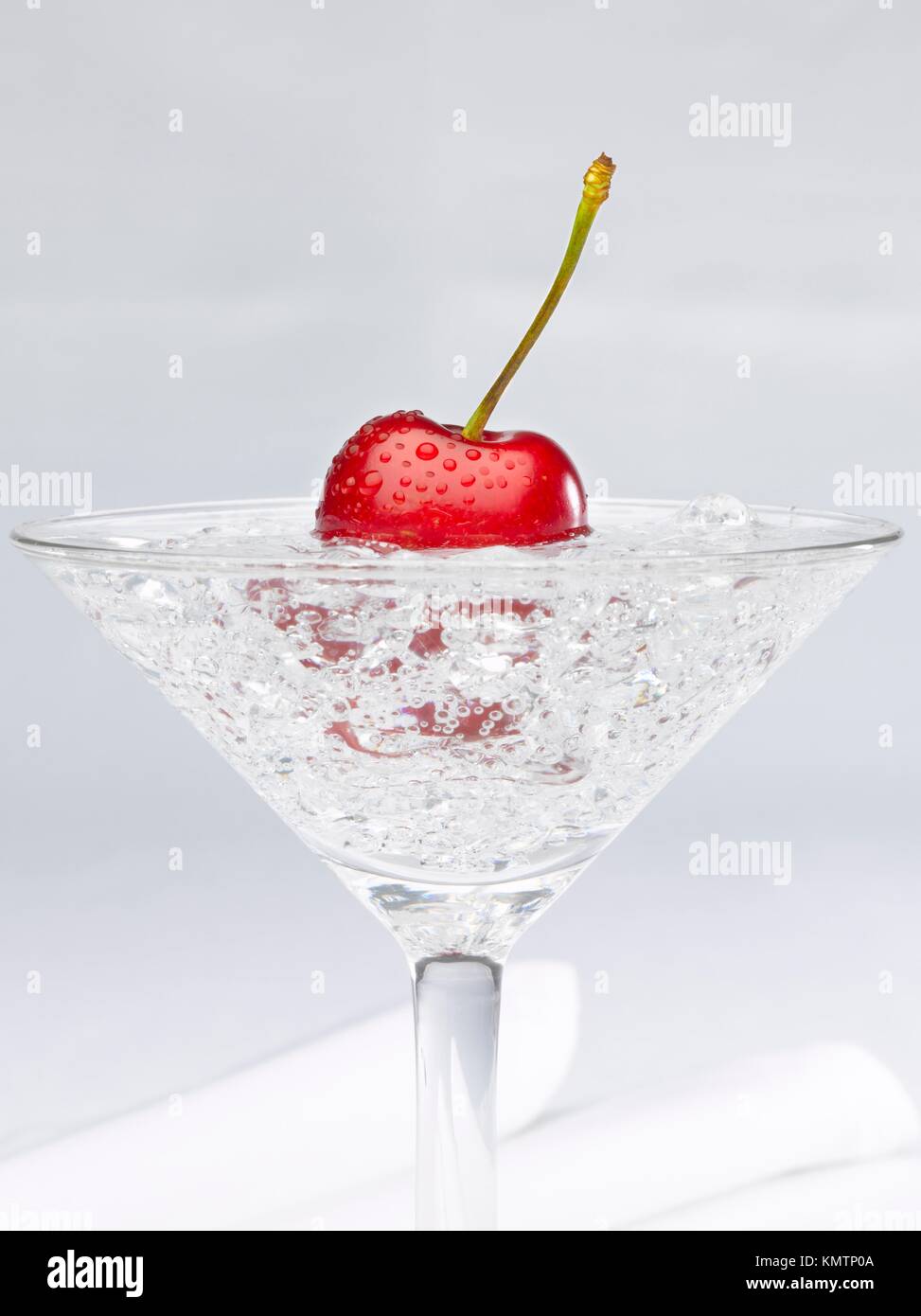 alcoholic beverage with cherry Stock Photo Alamy