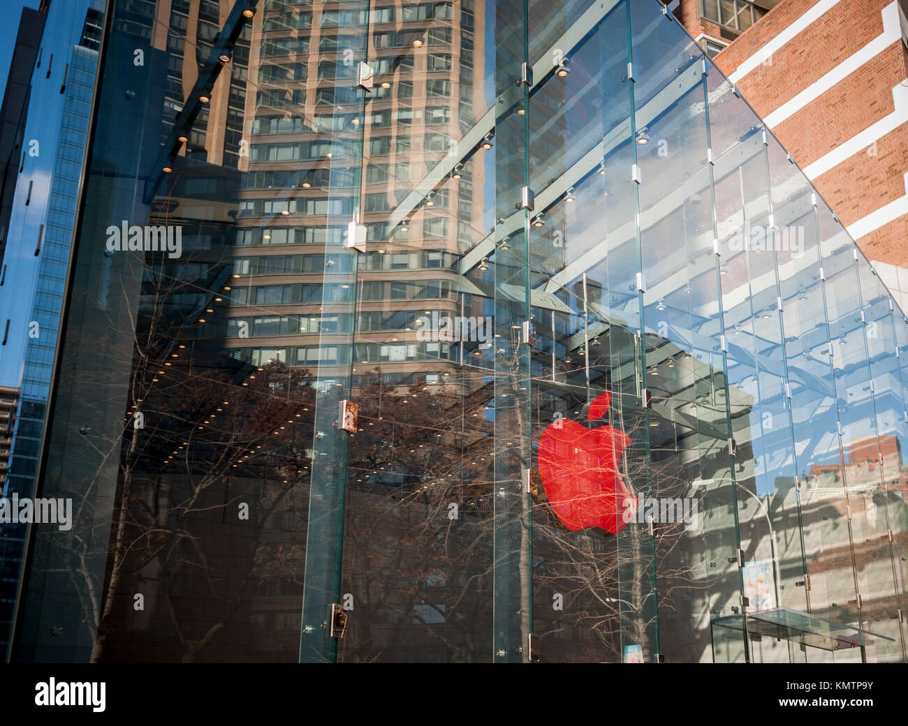 The Apple store in the Upper West Side neighborhood in New York