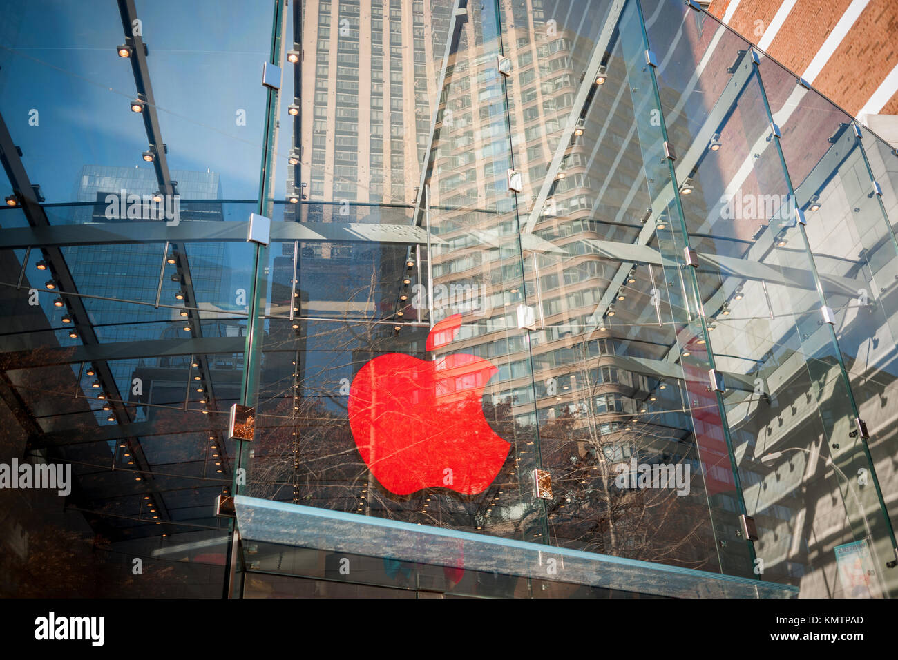The Apple store in the Upper West Side neighborhood in New York
