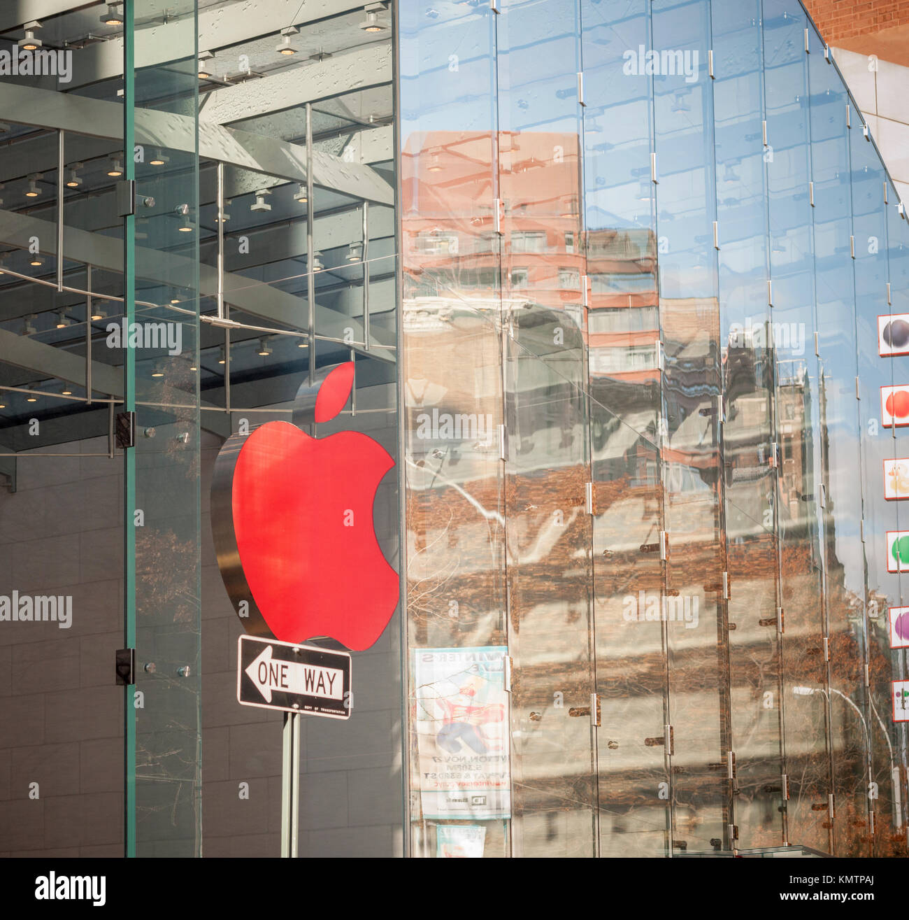 The Apple store in the Upper West Side neighborhood in New York