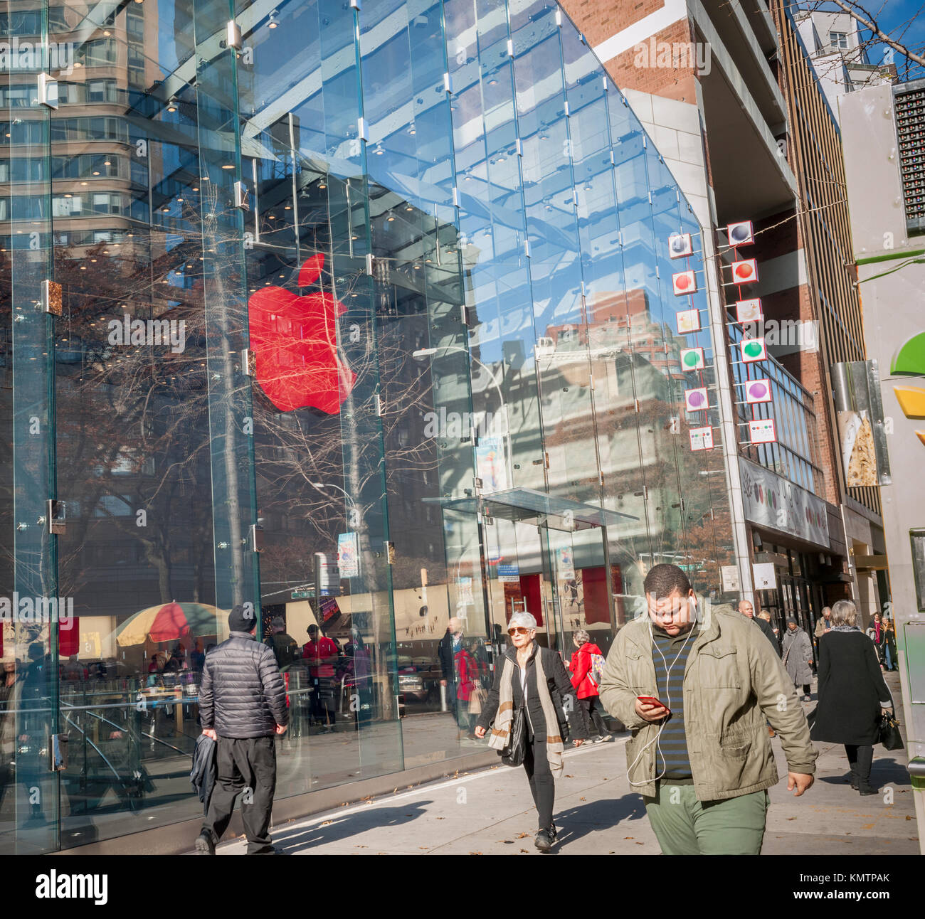 The Apple store in the Upper West Side neighborhood in New York