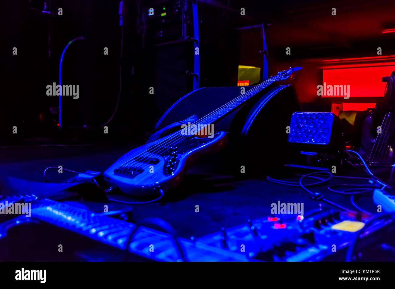 Rock band and fans during concert Stock Photo Alamy