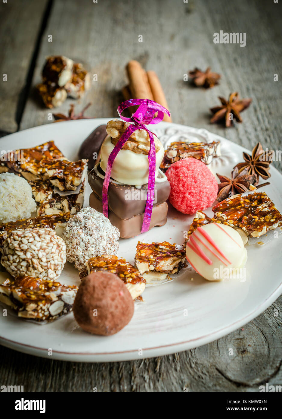 Luxury chocolate candies Stock Photo - Alamy