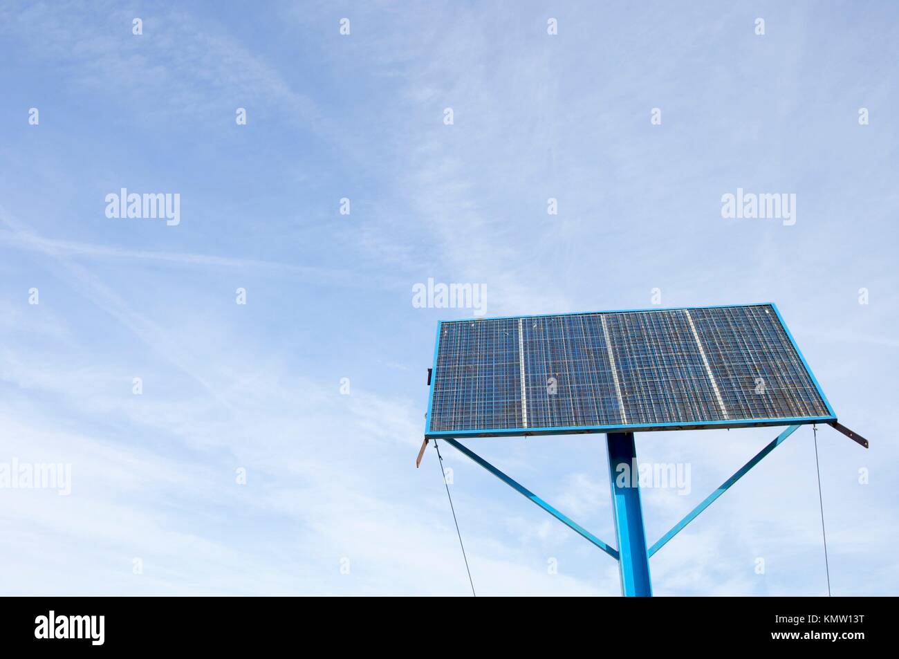 photovoltaic panel with cloudy sky Stock Photo Alamy