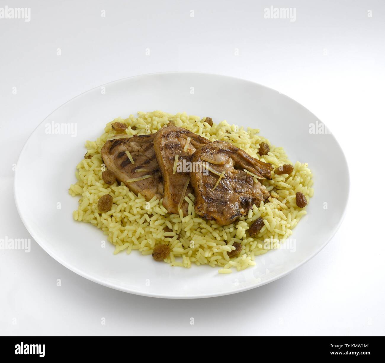 Lamb with rice Stock Photo - Alamy