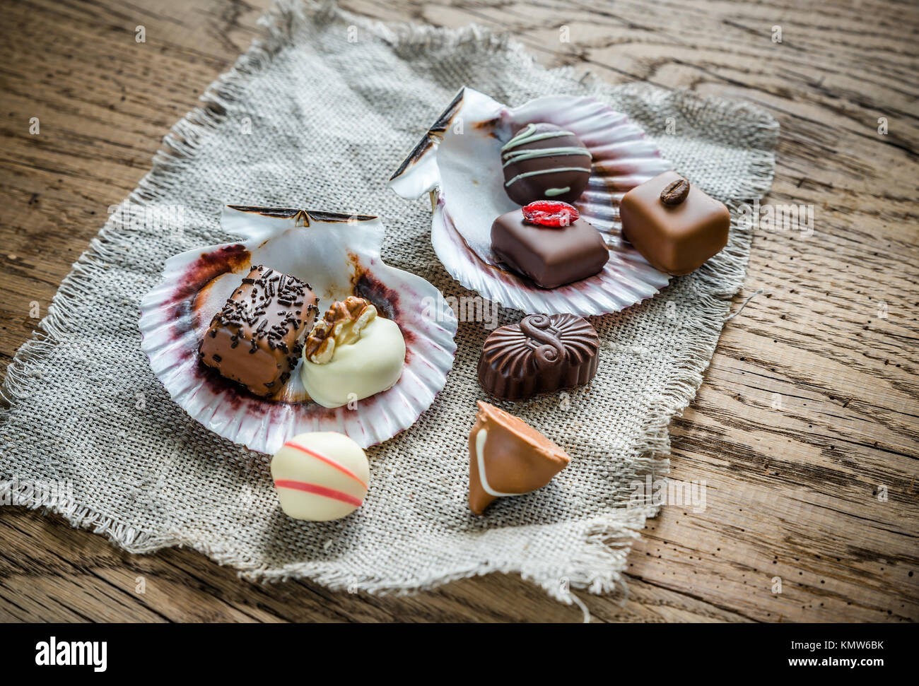 Swiss chocolate candies Stock Photo Alamy