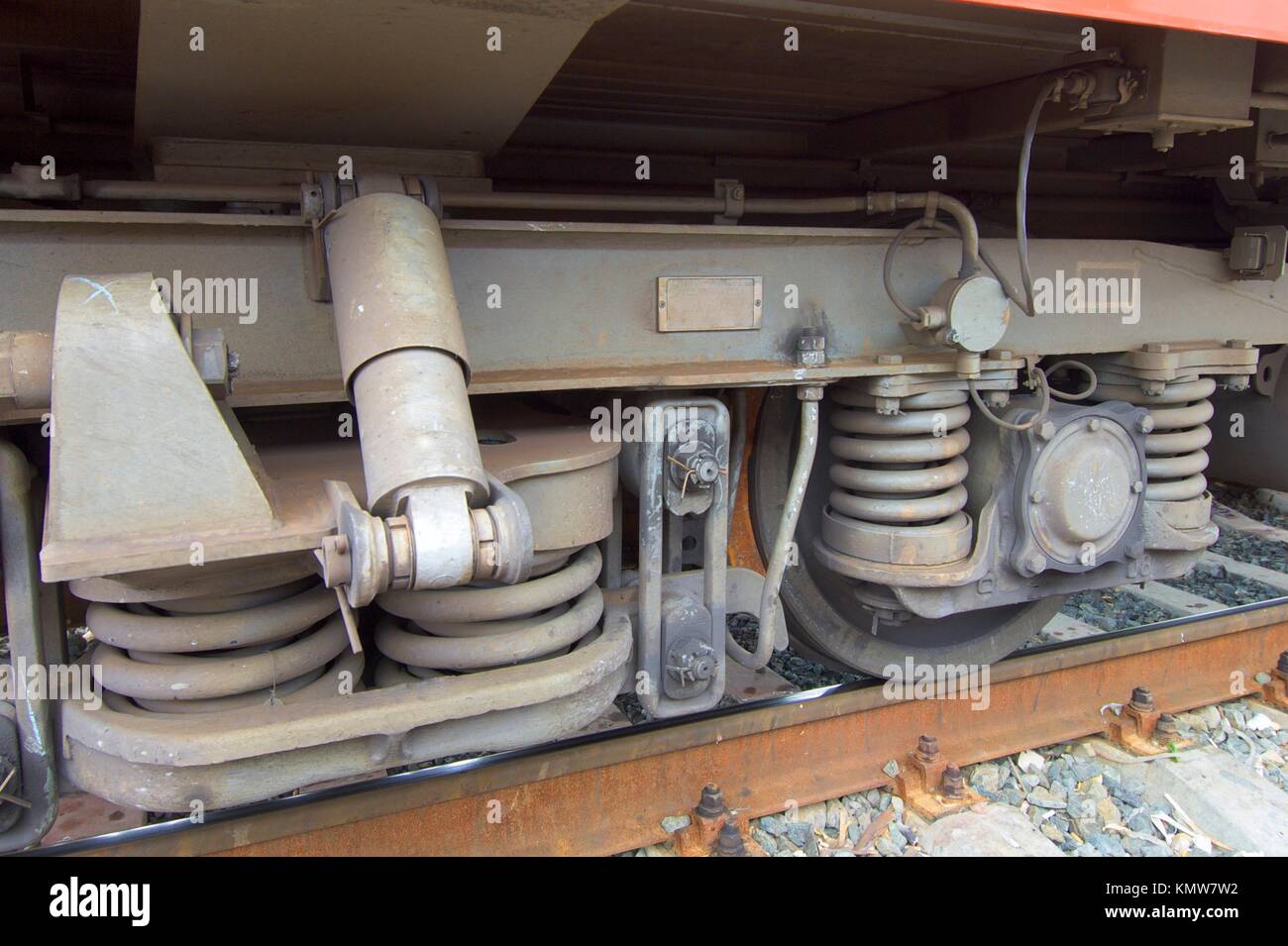 Railroad freight car undercarriage hires stock photography and images