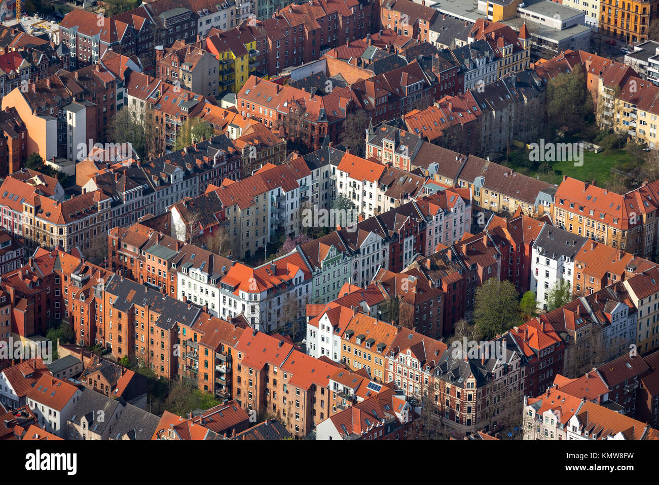 District Linden-Nord, perimeter block development, rivers Leine and ...