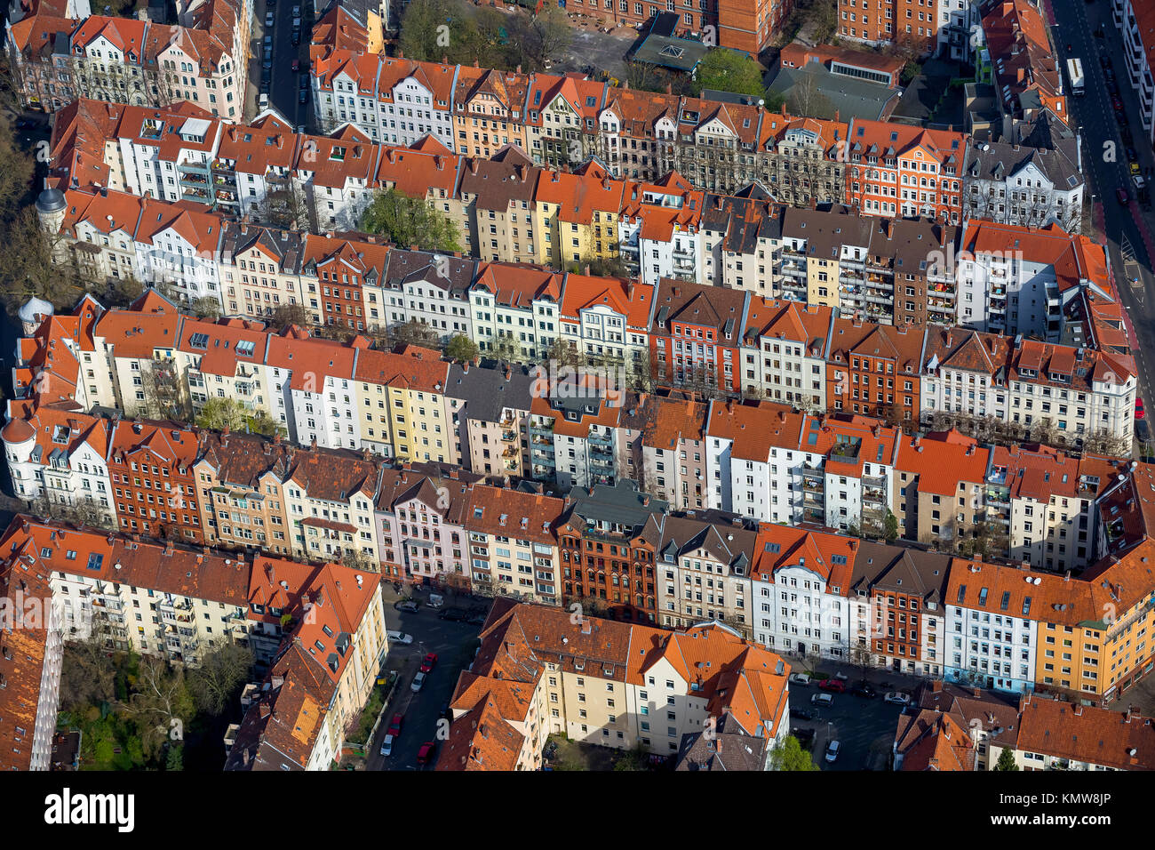District Linden-Nord, perimeter block development, rivers Leine and ...
