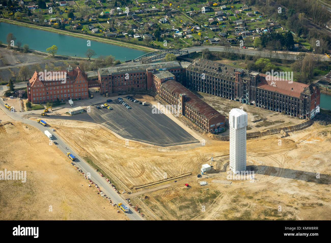 former Conti grounds with Conti Tower, Stockardtweg, Hanover, state ...