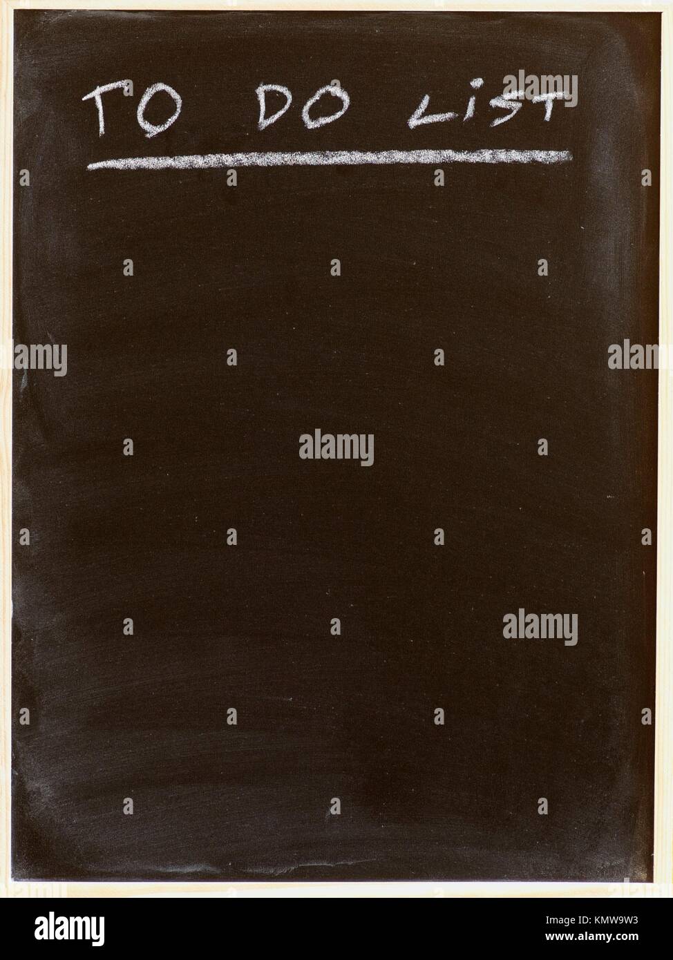 to do list written on a blackboard Stock Photo Alamy