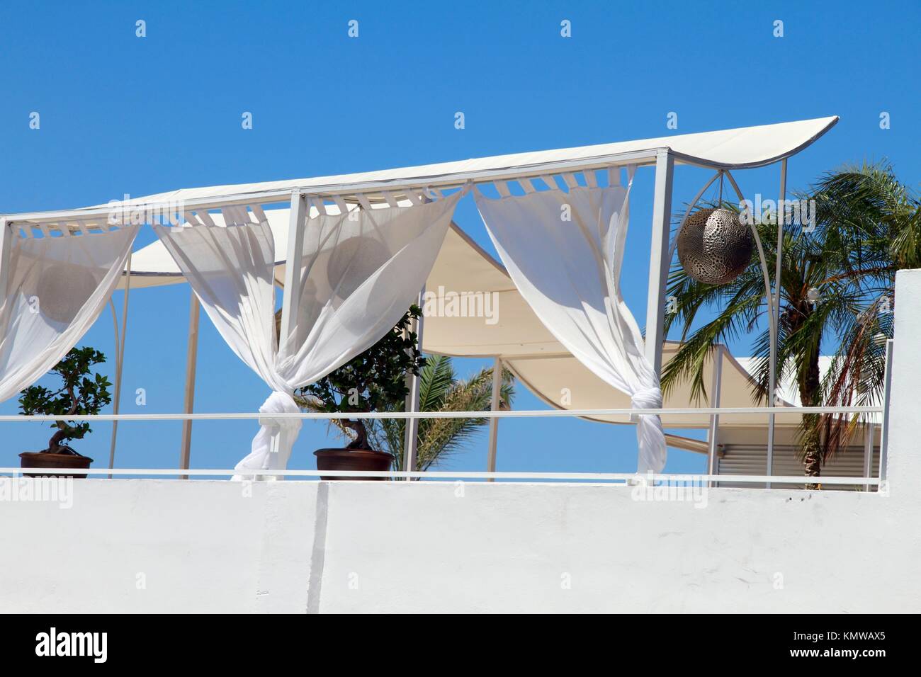 Lounge bar outdoor Javea Costa Blanca Alicante province Spain