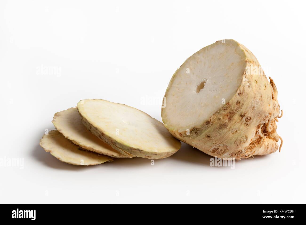 Celery turnip with slices Stock Photo Alamy