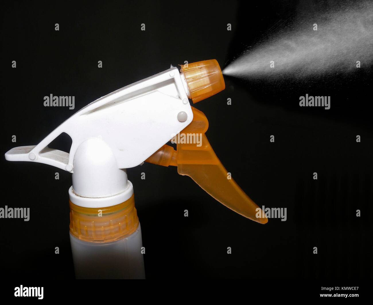 Mist from Spray bottle, Trigger nozzle Stock Photo Alamy