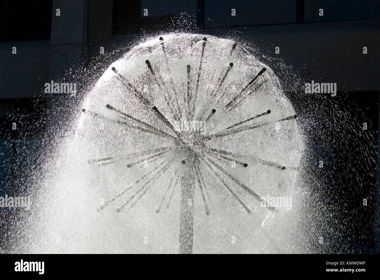 fountain in Granville Square, downtown Vancouver, BC, Canada Stock