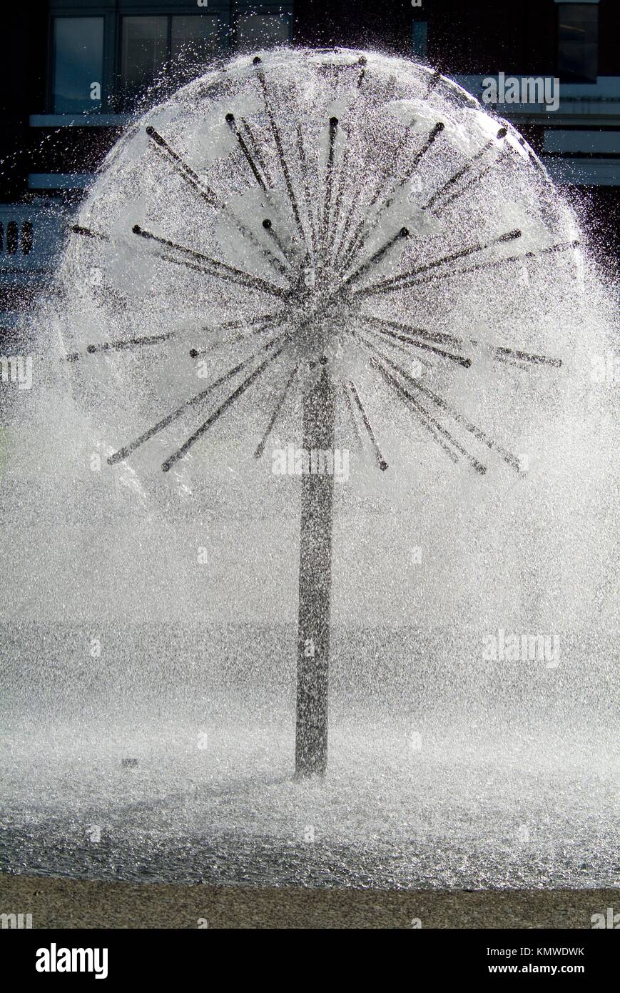fountain in Granville Square, downtown Vancouver, BC, Canada Stock