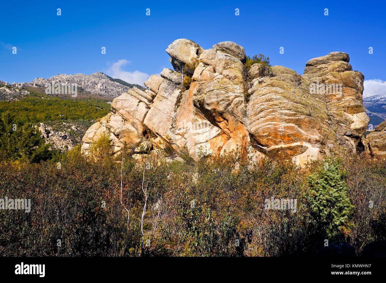 Cerro de la Higuera. Parque Regional de la Cuenca Alta del Manzanares.  Madrid. España Stock Photo - Alamy