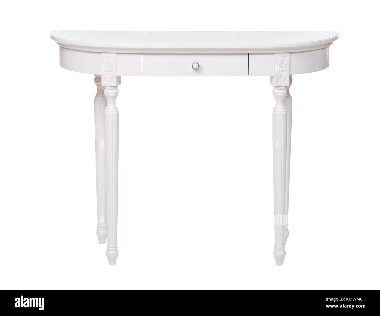 Elegant dressing table isolated over white, with clipping path Stock
