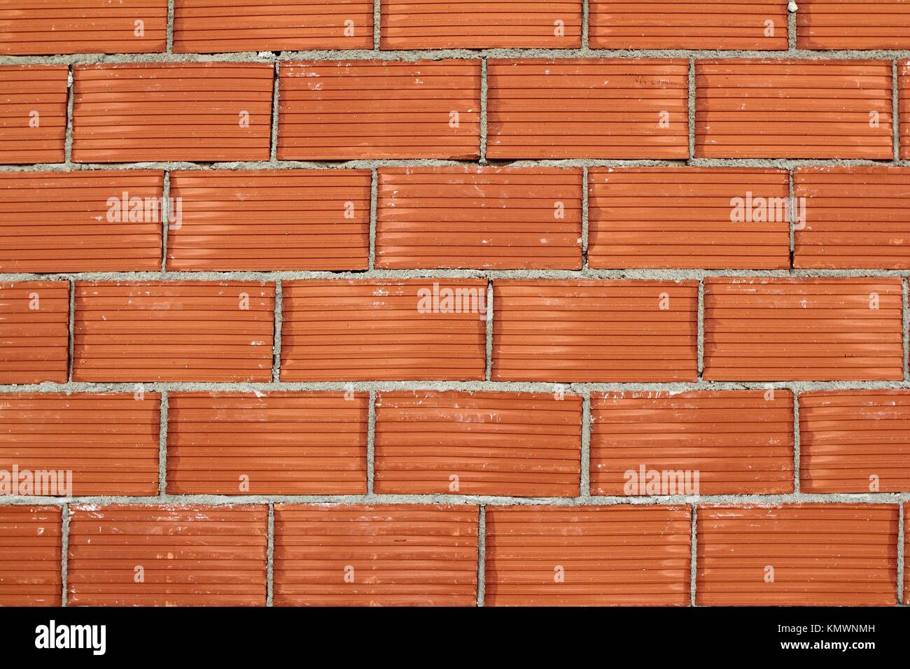 red clay brick wall construction airbrick pattern background texture
