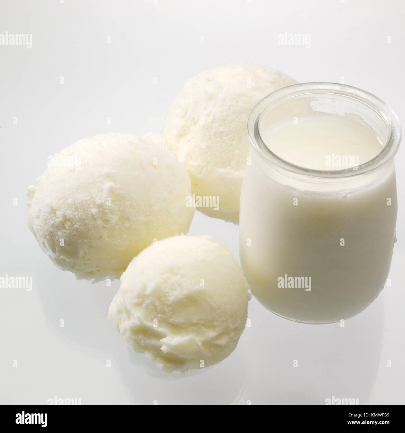 Yogurt ice cream Stock Photo - Alamy