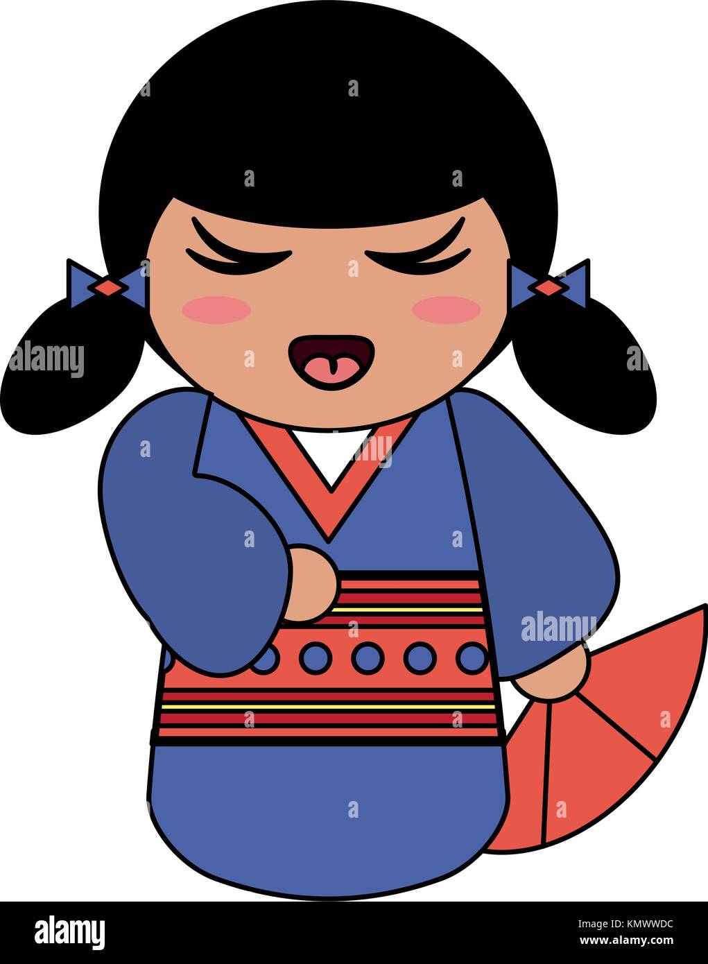 Geisha cartoon avatar Stock Vector Image & Art - Alamy