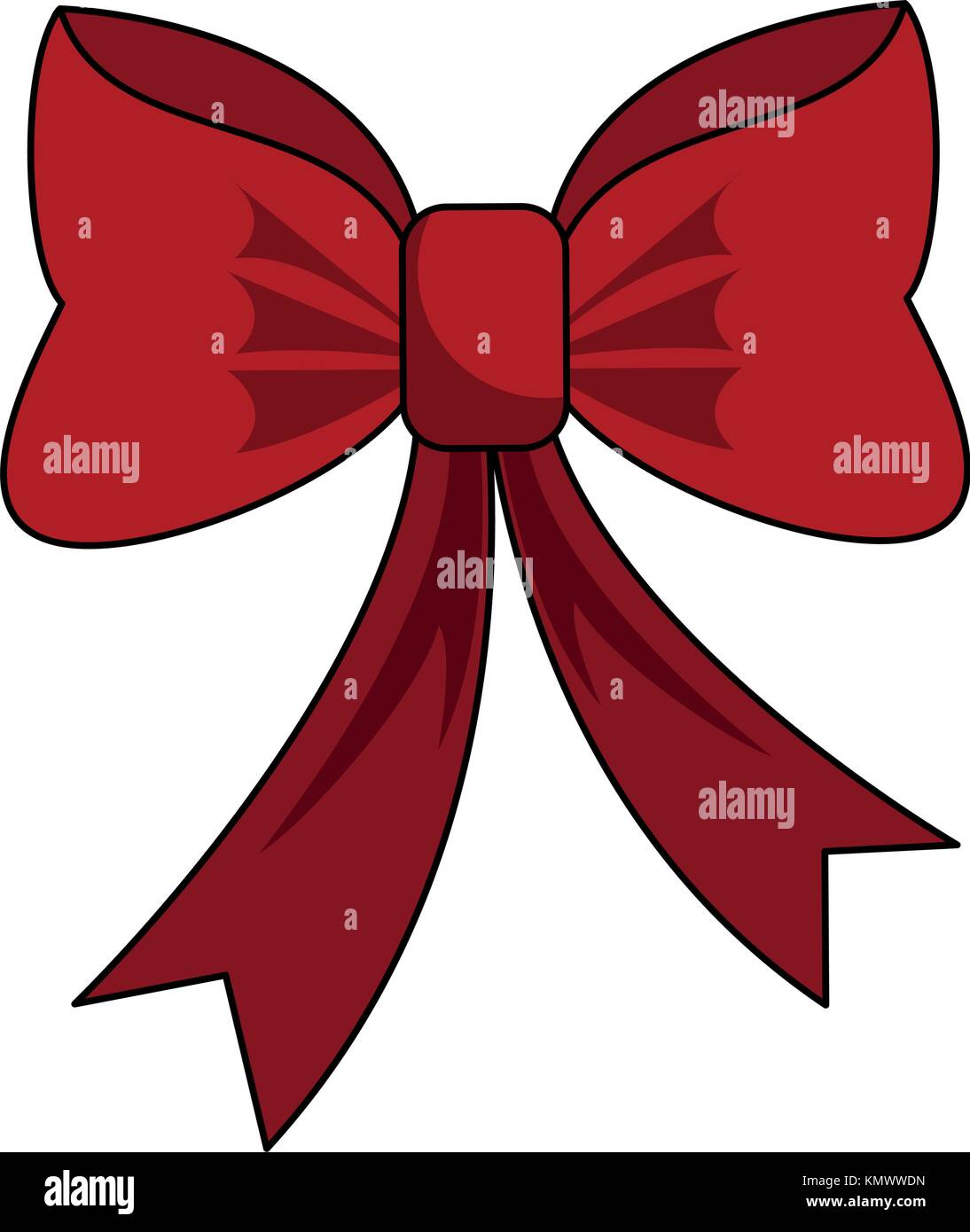 Ribbon bow isolated Stock Vector Image & Art - Alamy