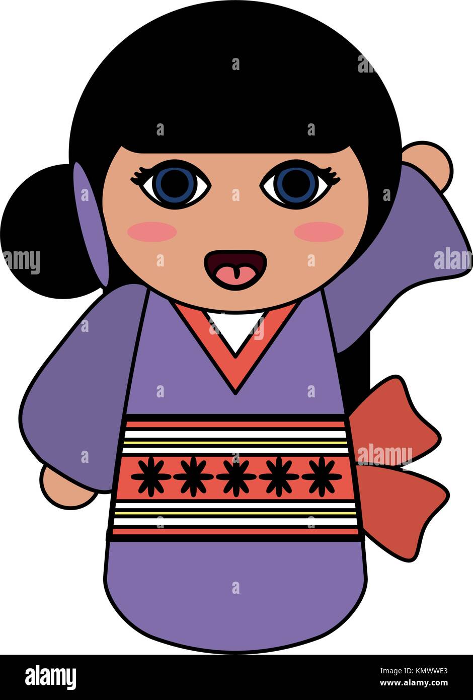Geisha cartoon avatar Stock Vector Image & Art - Alamy