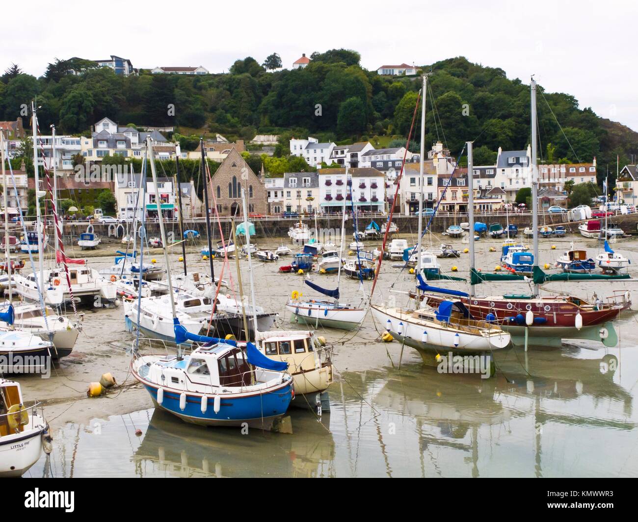 The harbour at St Aubin on the island of Jersey in the Channel Islands  Stock Photo - Alamy