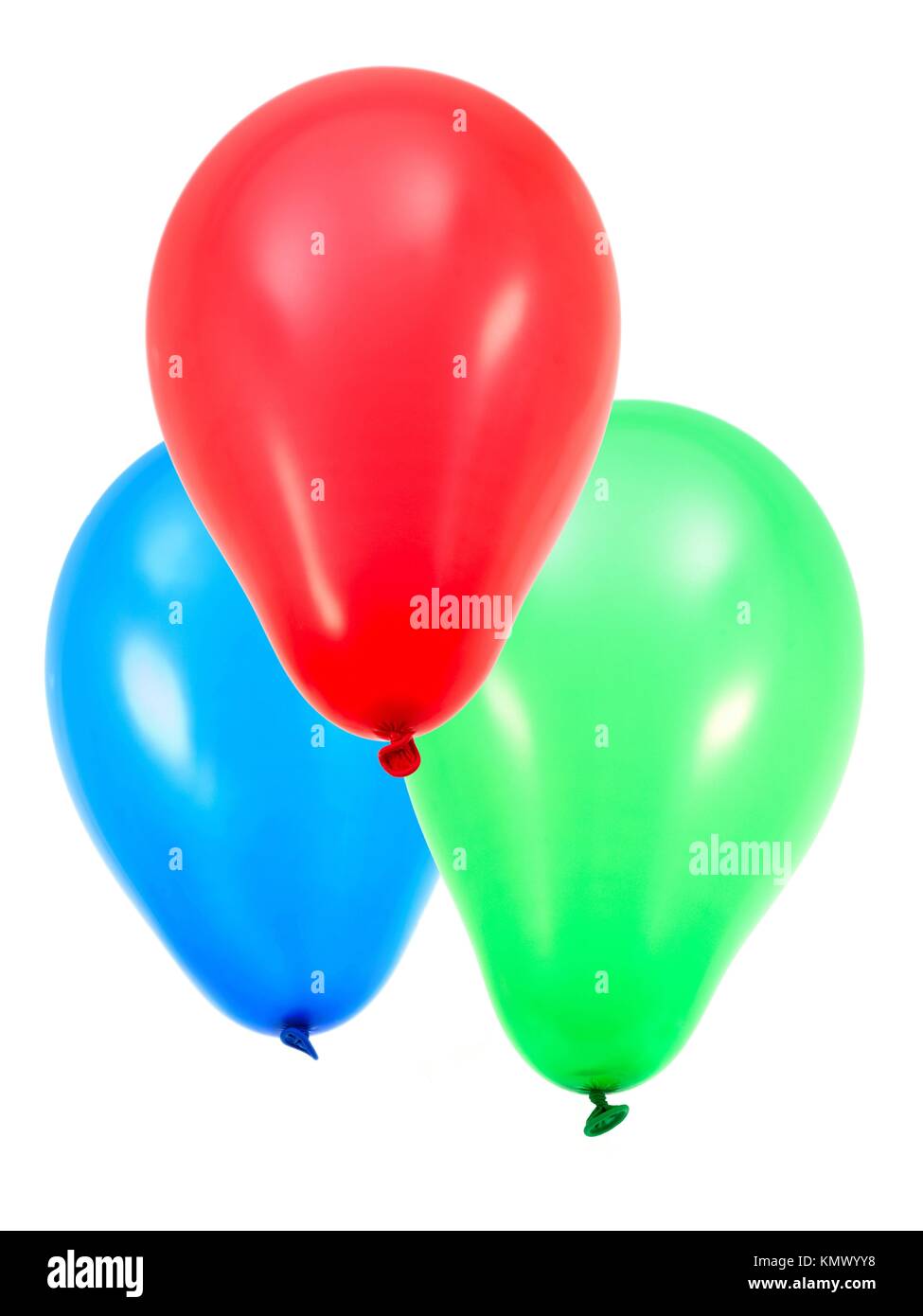Balloons isolated against a white background Stock Photo - Alamy