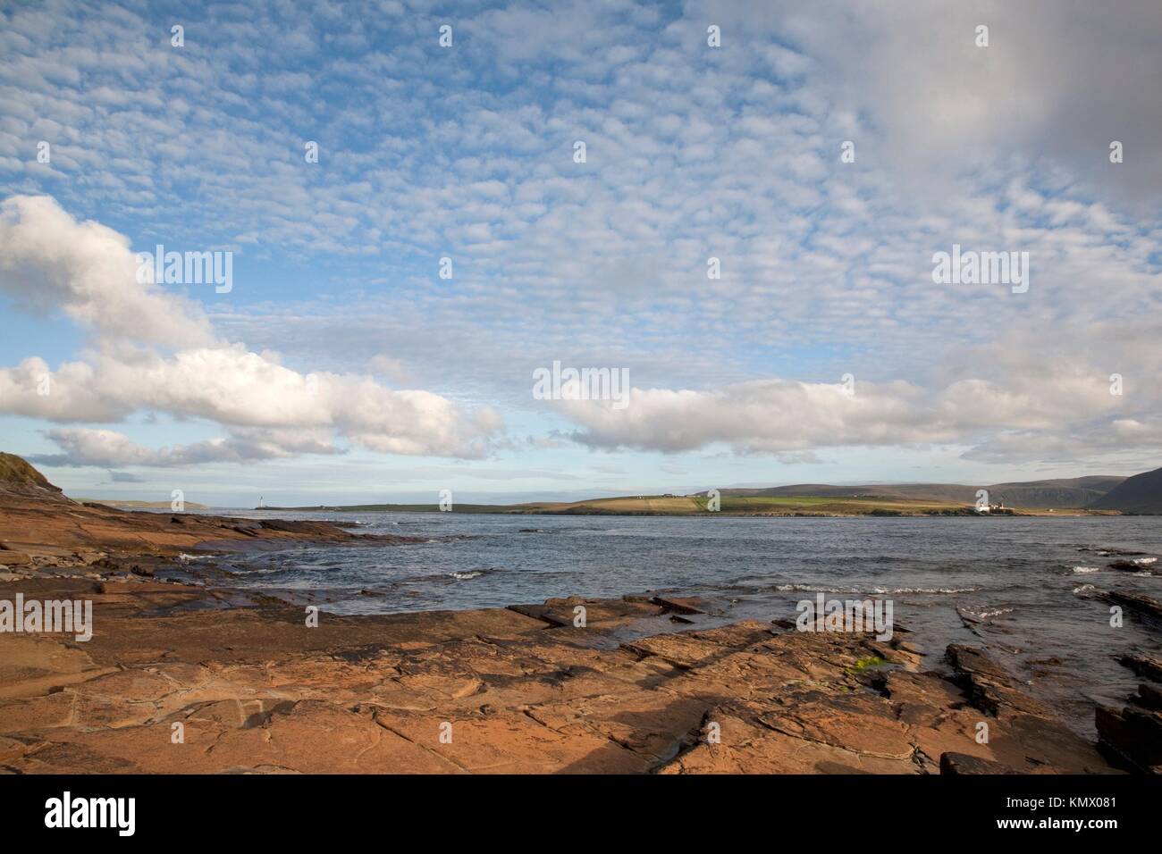 Graemsay and Hoy Island viewed from Stromness, Orkney Islands, Scotland Stock Photo