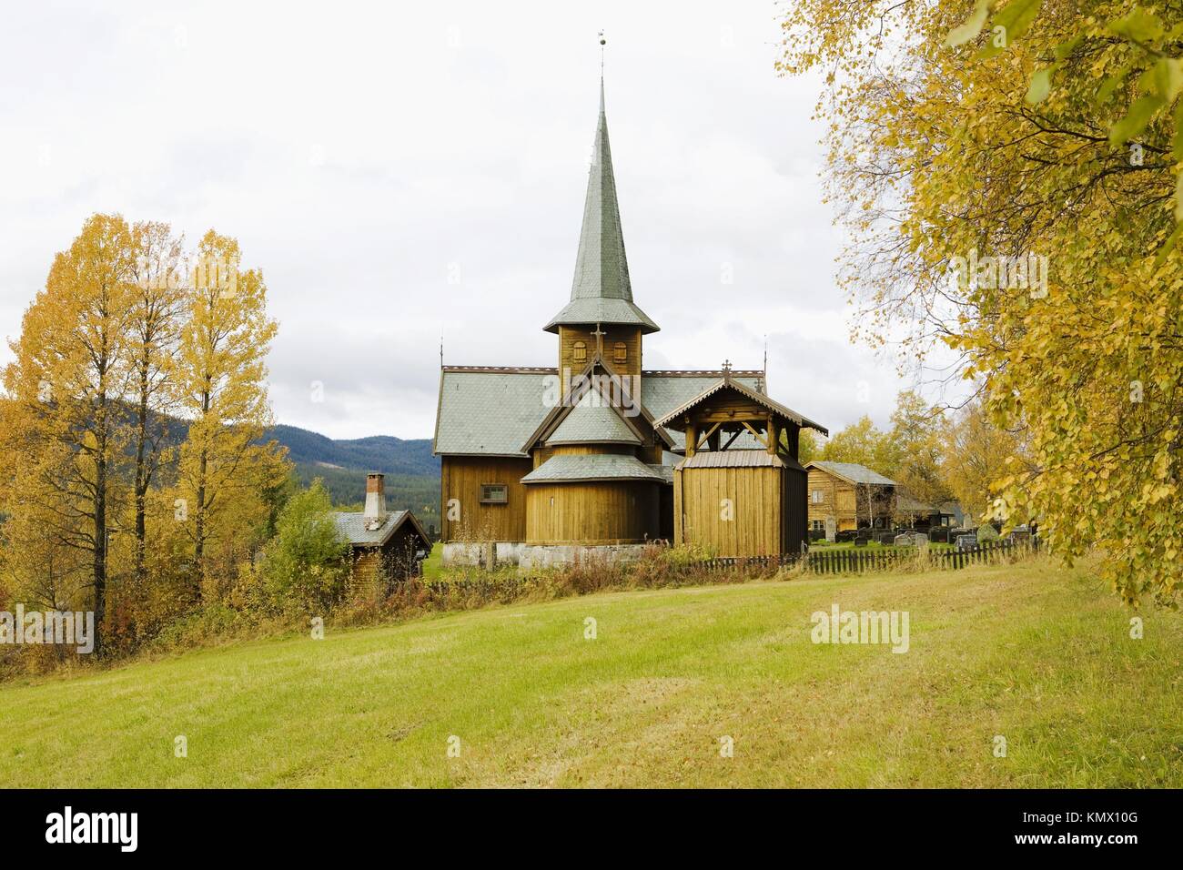 Hedal Stavkirke, Norway Stock Photo Alamy