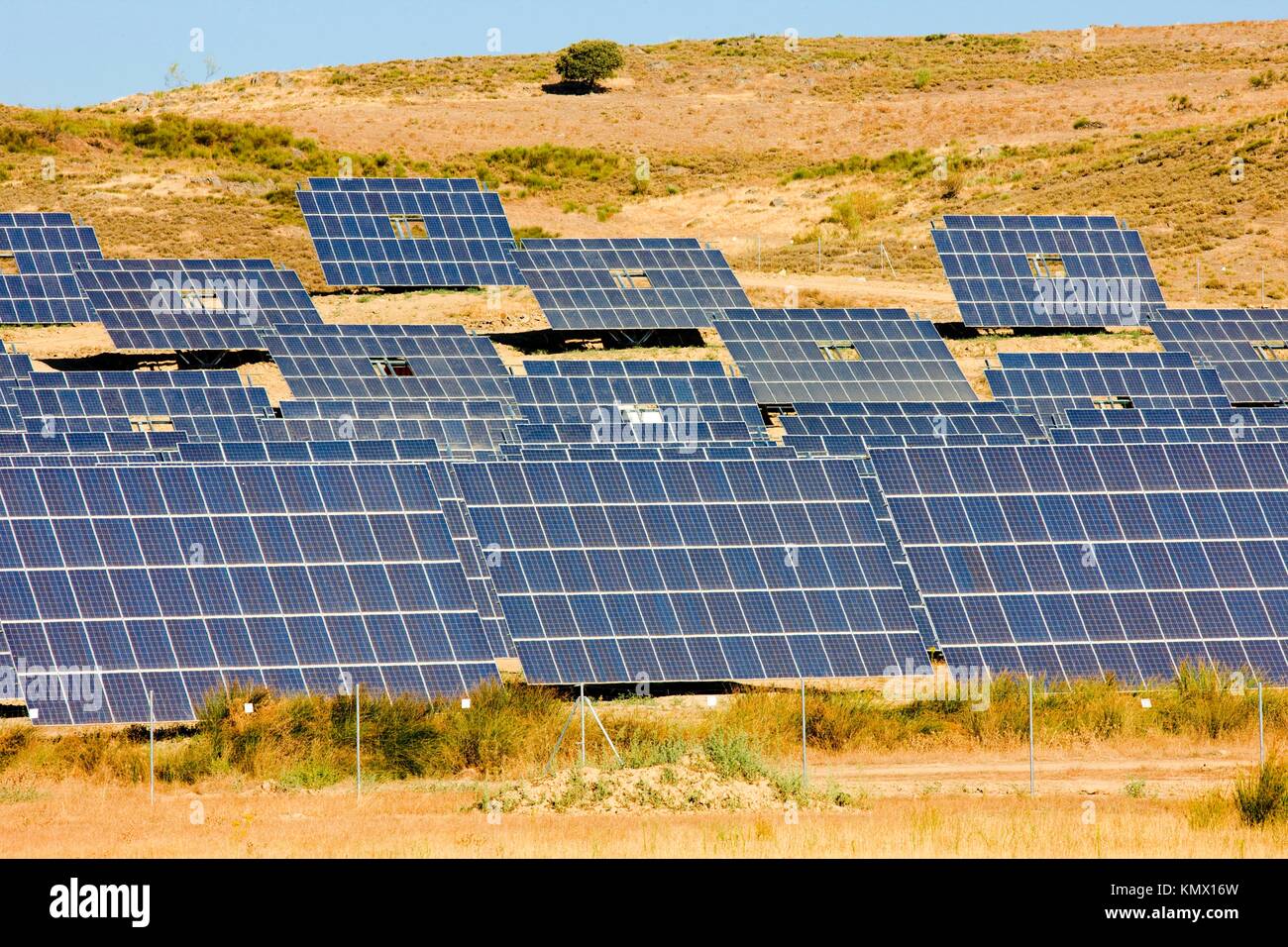 solar panels, Extremadura, Spain Stock Photo Alamy