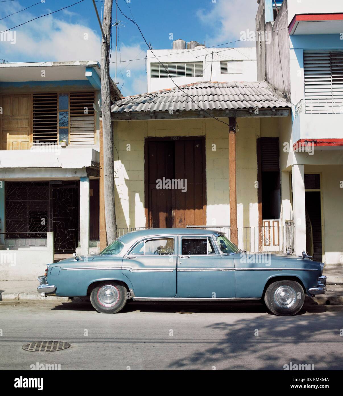 old car in Guantánamo´´s street, Cuba Stock Photo Alamy