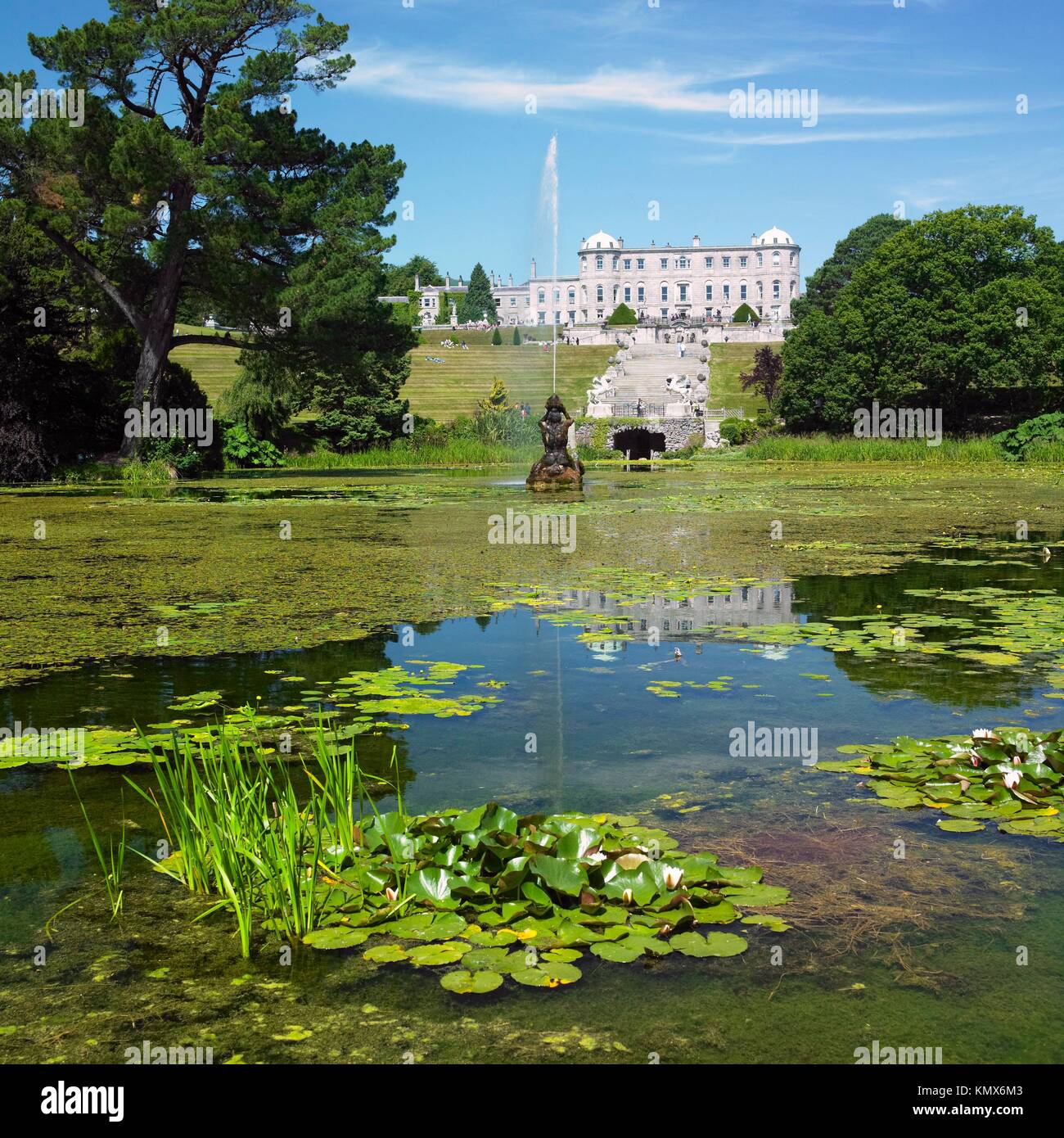 Powerscourt House with gardens, County Wicklow, Ireland Stock Photo Alamy