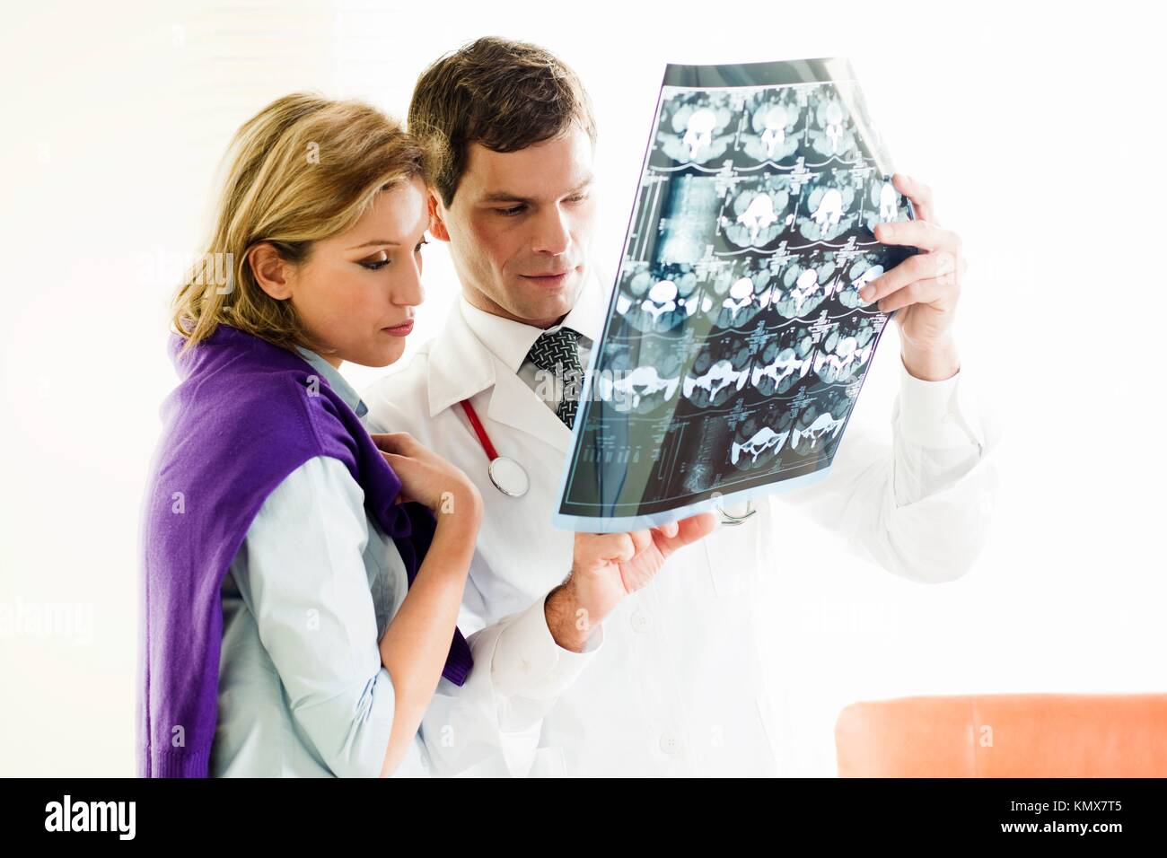 Doctor explaining exams to his patient Stock Photo Alamy