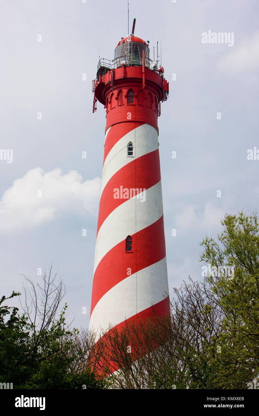 lighthouse, Nieuw Haamstede, Zeeland, Netherlands Stock Photo