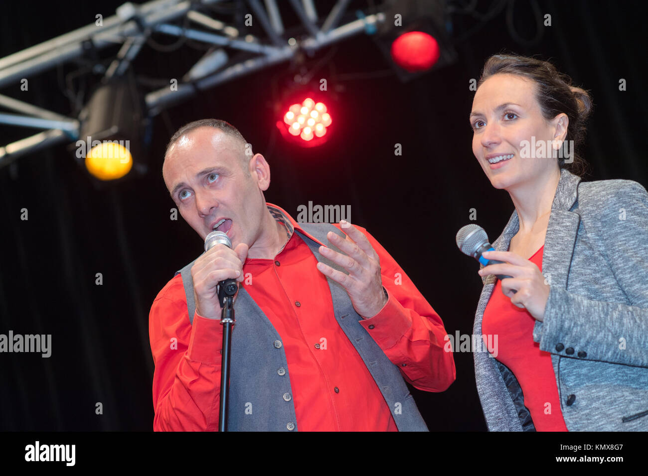 doing the duet Stock Photo - Alamy