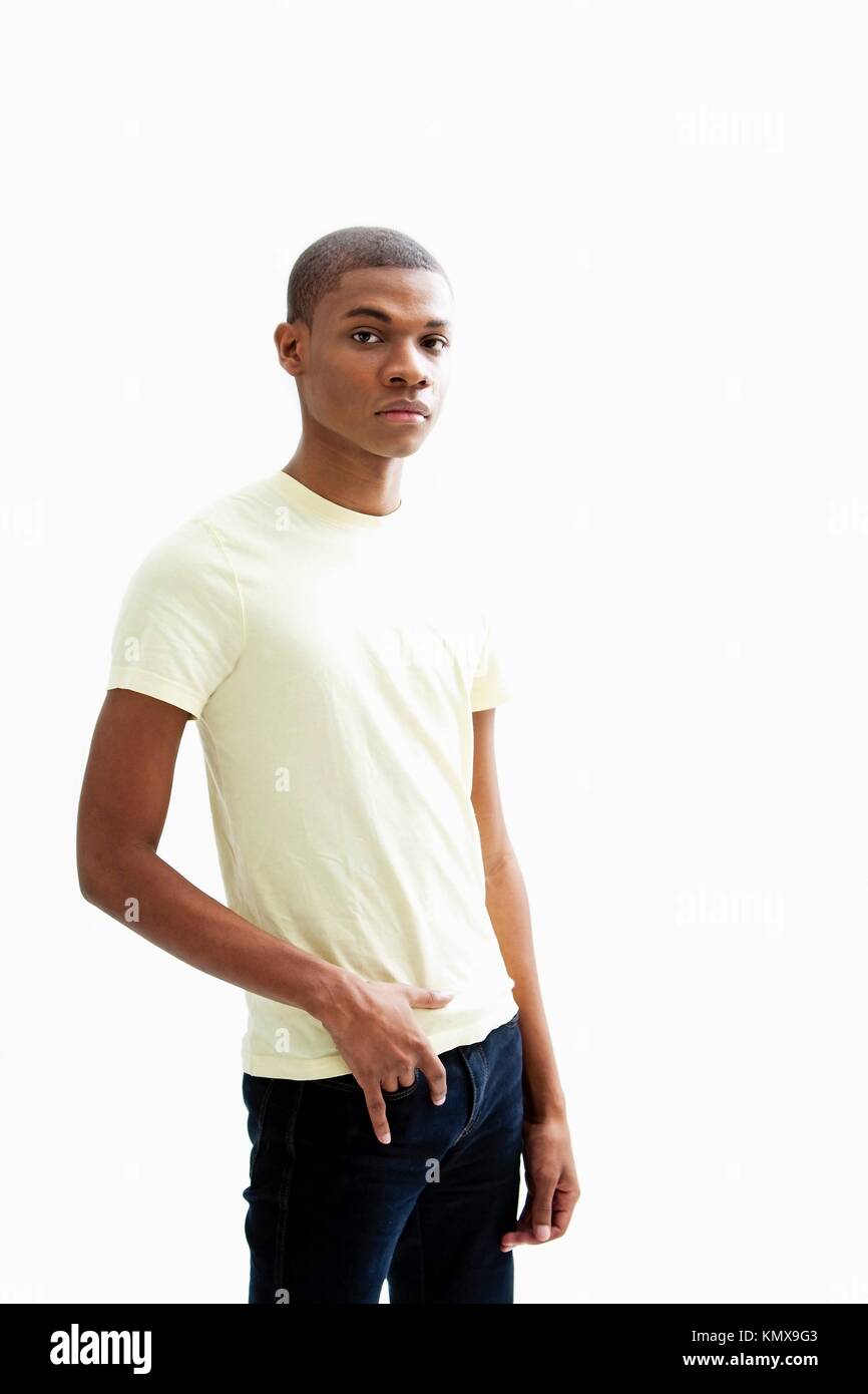 Download Man With Yellow Shirt And Jeans High Resolution Stock Photography And Images Alamy Yellowimages Mockups