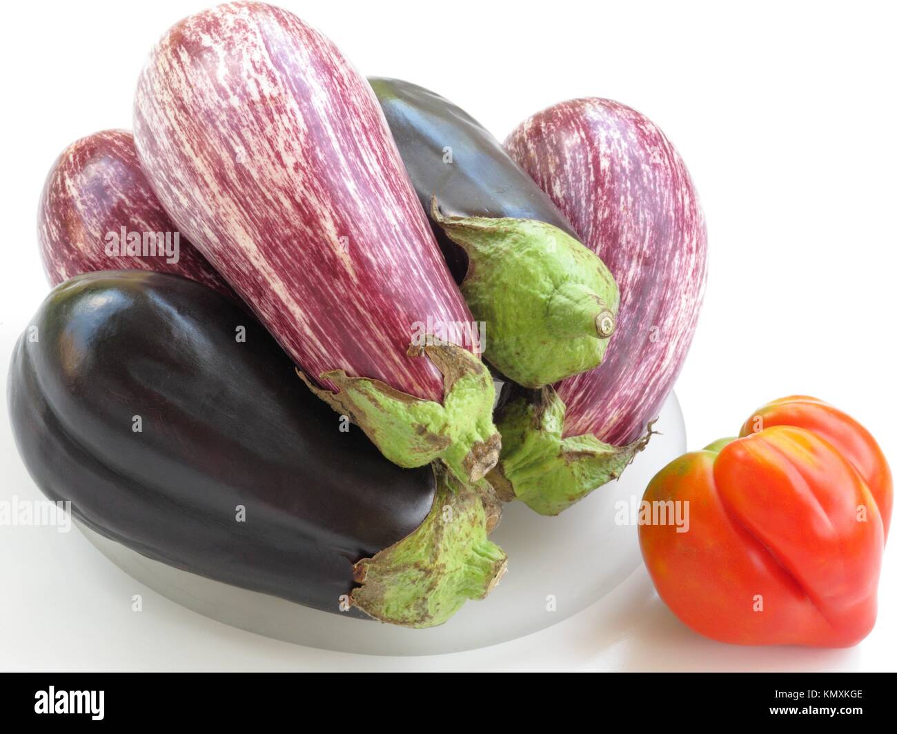 Eggplant and tomato Stock Photo Alamy