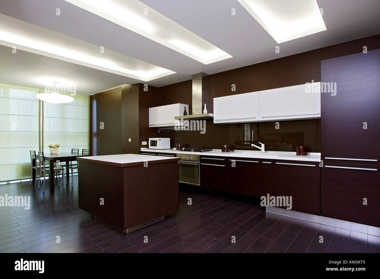 Interior of modern kitchen in east style Stock Photo - Alamy