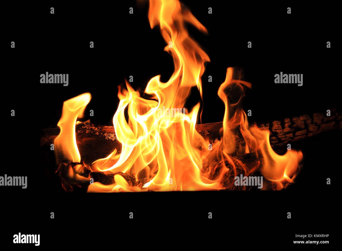 Image with red flame on the black background Stock Photo - Alamy
