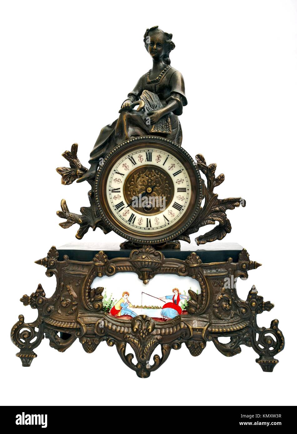 Red antique clock hi-res stock photography and images - Alamy