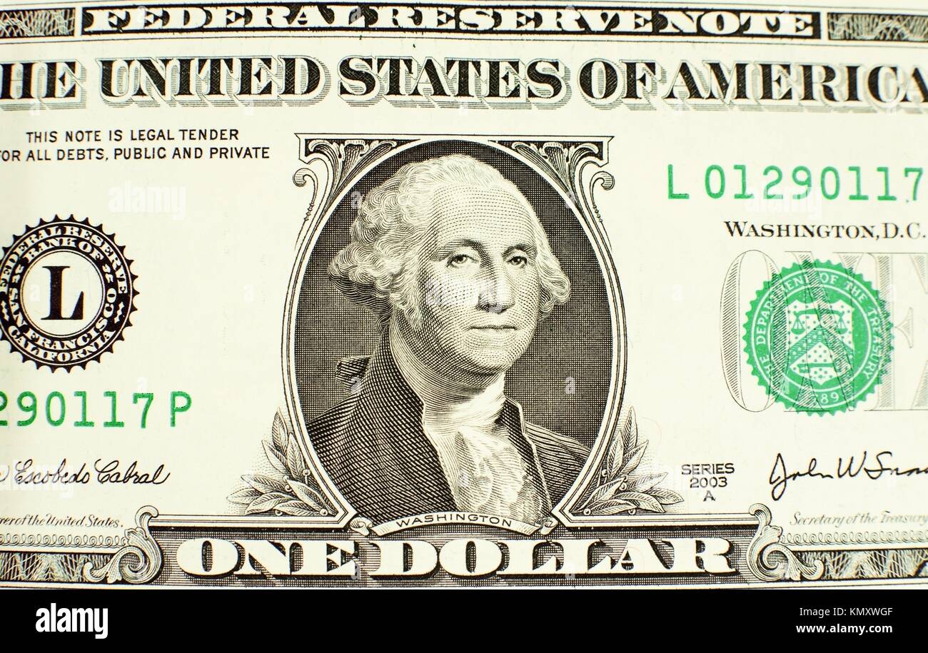 George Washington Dollar Bill Portrait